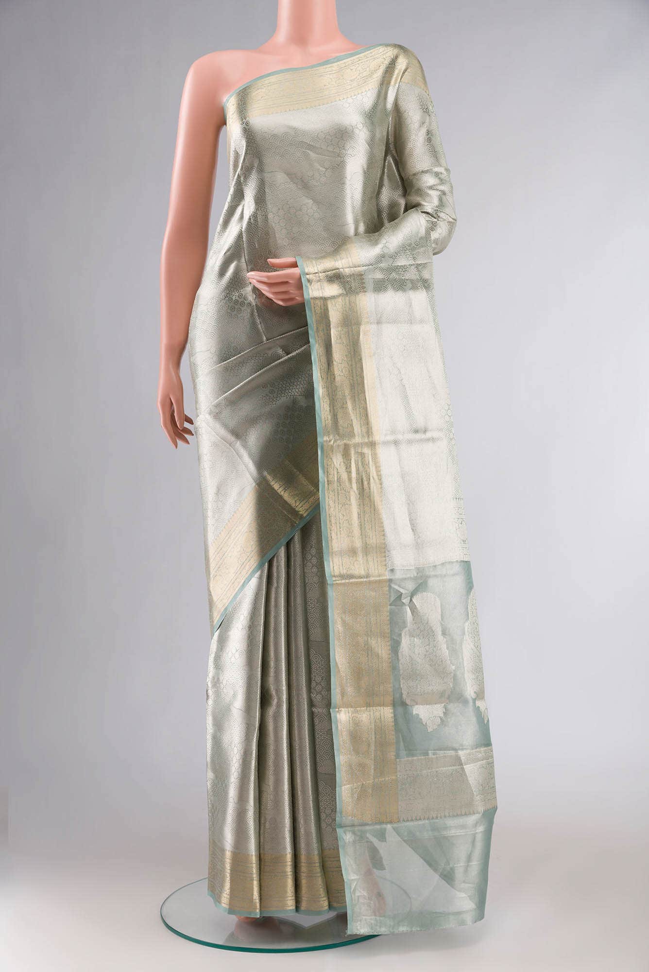 Multi Banarasi Tissue Silk Saree