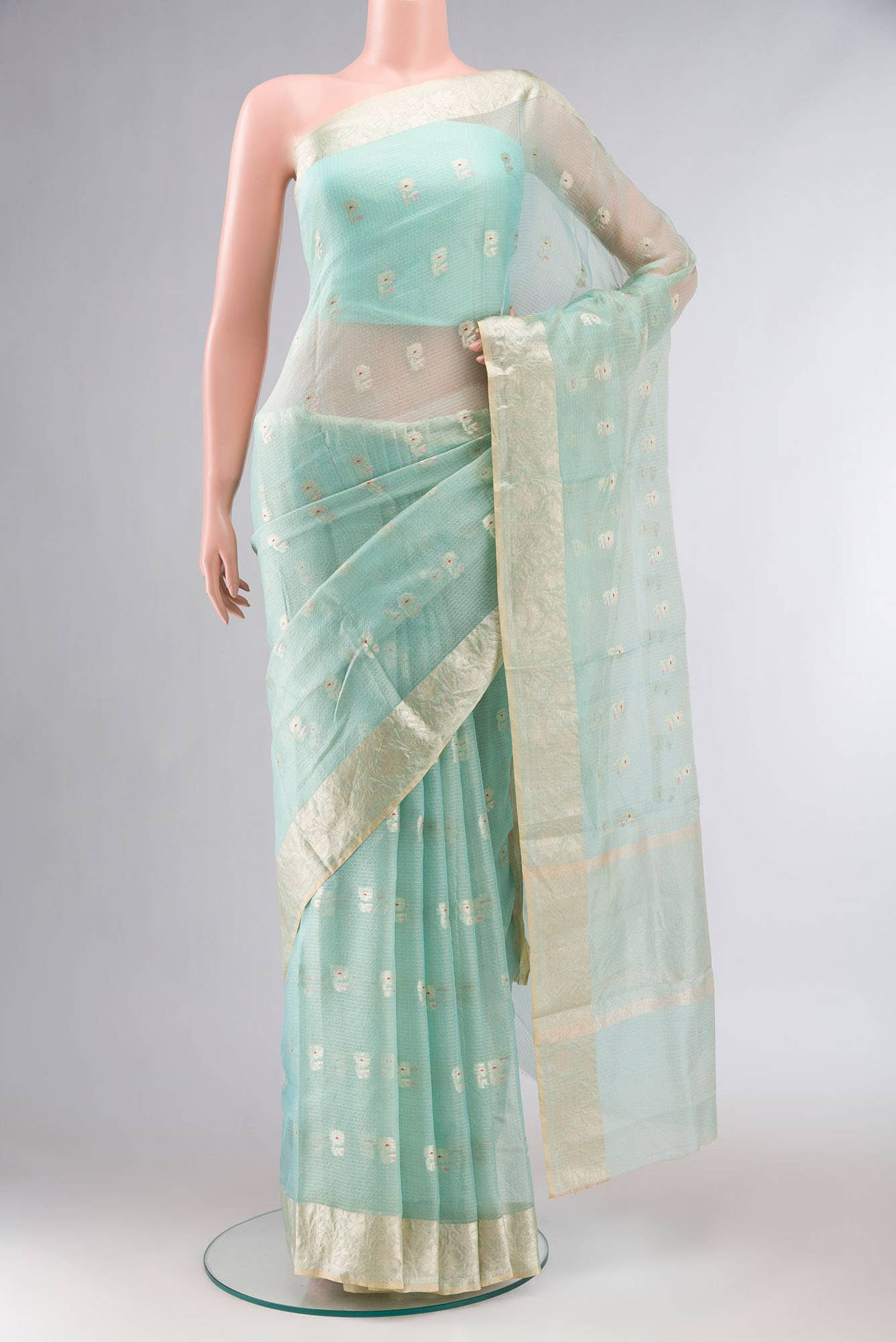 Blue Kota Silk Saree