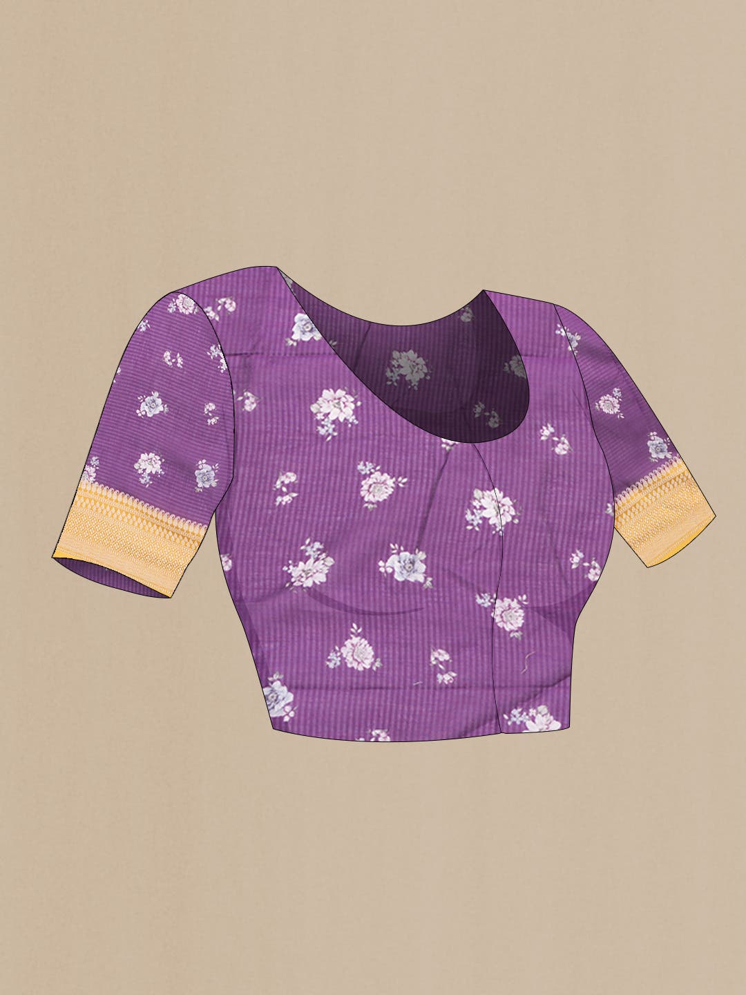 Violet Kota Cotton Saree