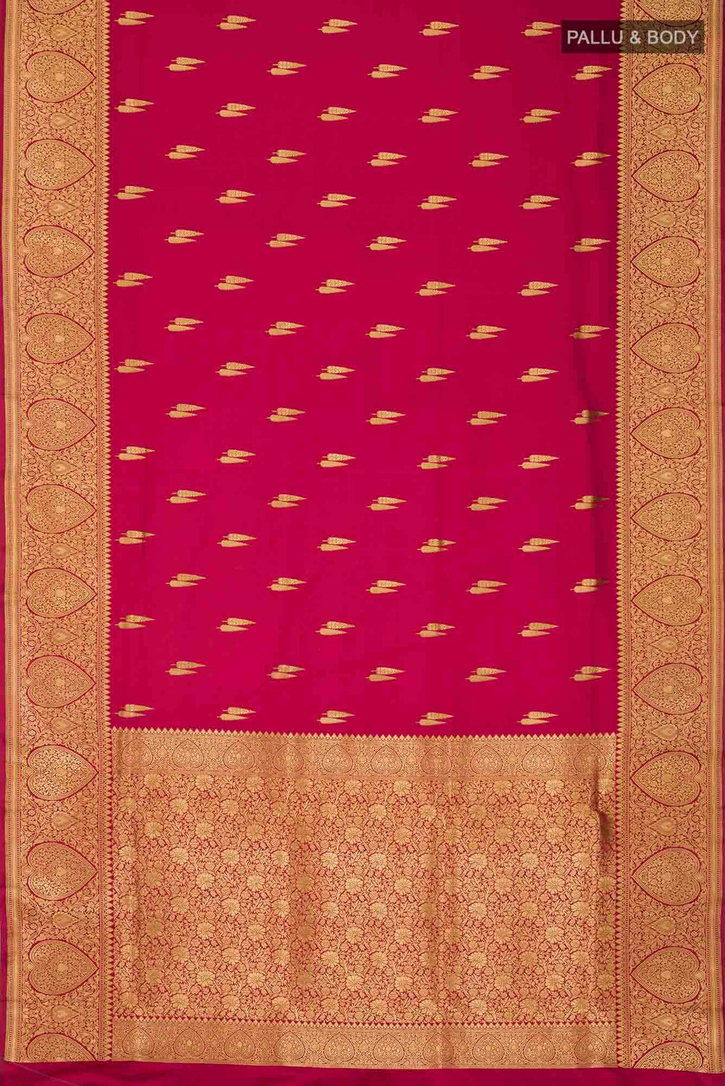 Maroon Banarasi Silk Saree