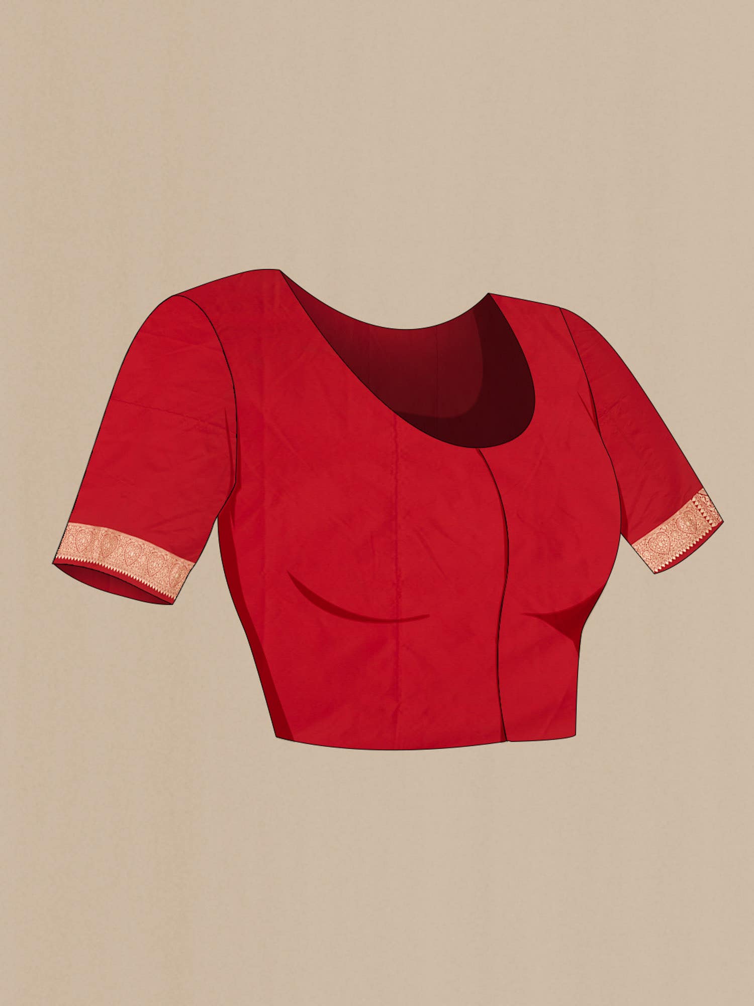 Red Banarasi Silk Saree