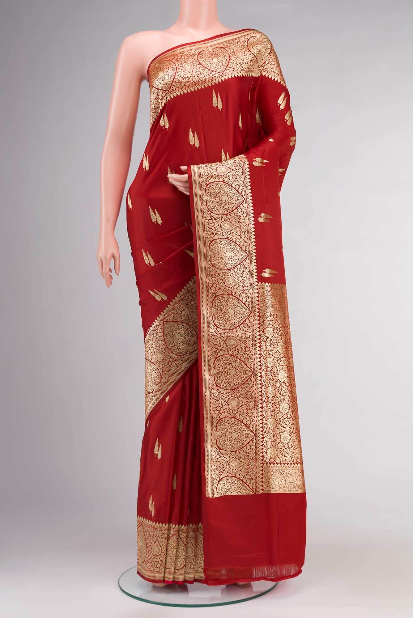 Red Banarasi Silk Saree