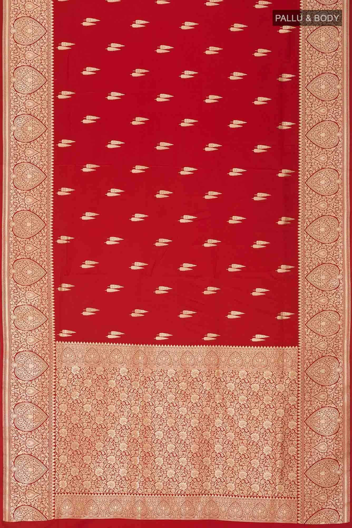 Red Banarasi Silk Saree