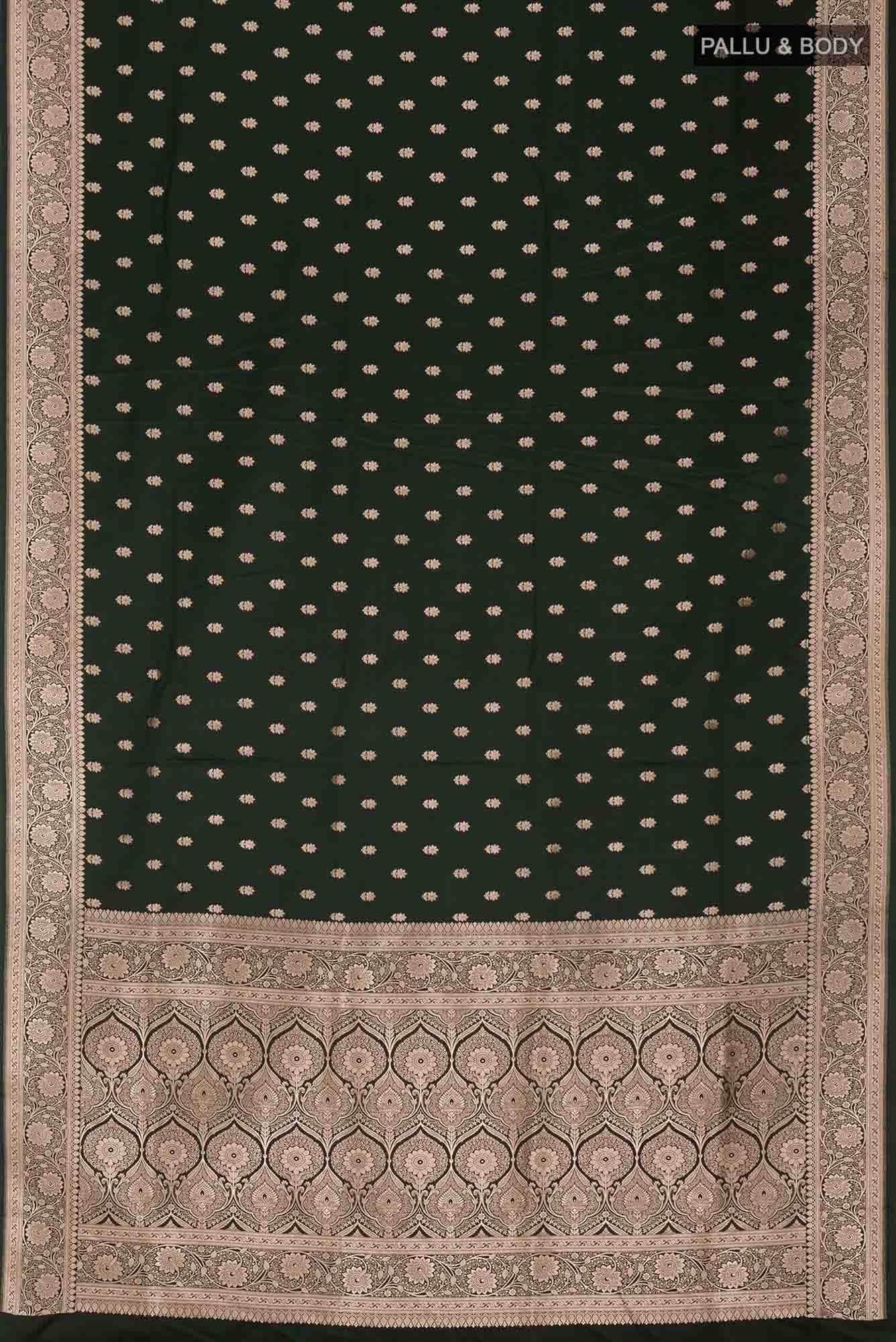 Green Banarasi Silk Saree