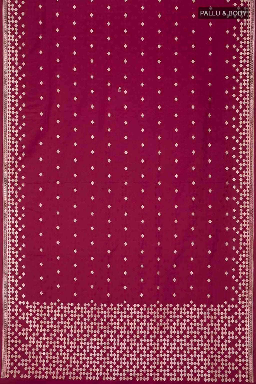 Maroon Banarasi Silk Saree
