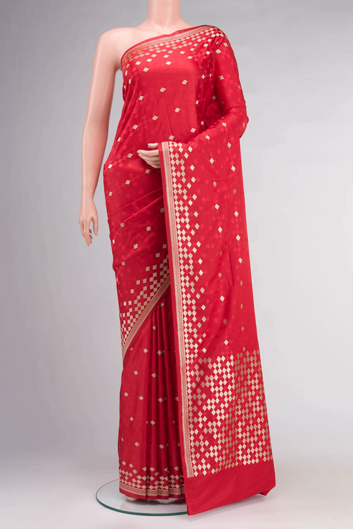 Red Banarasi Silk Saree