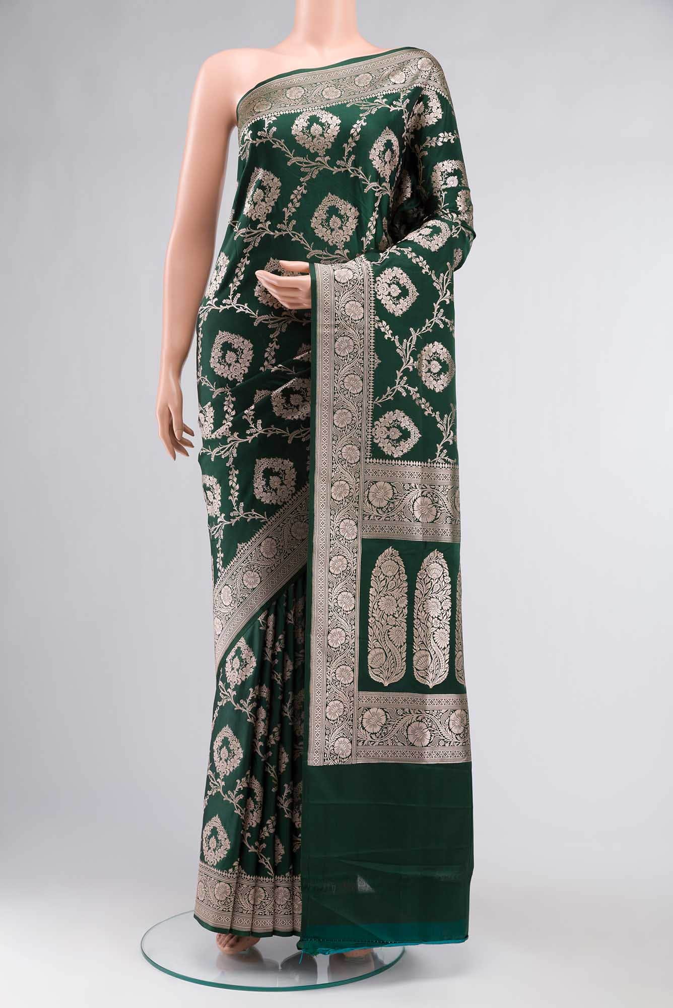 Green Banarasi Silk Saree