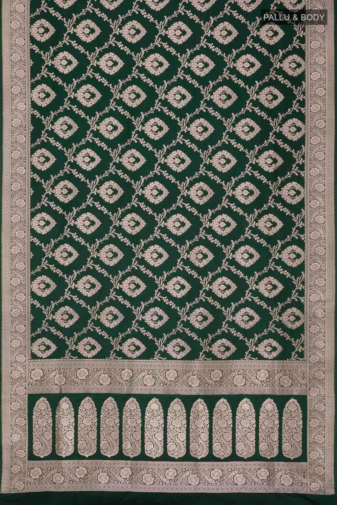 Green Banarasi Silk Saree