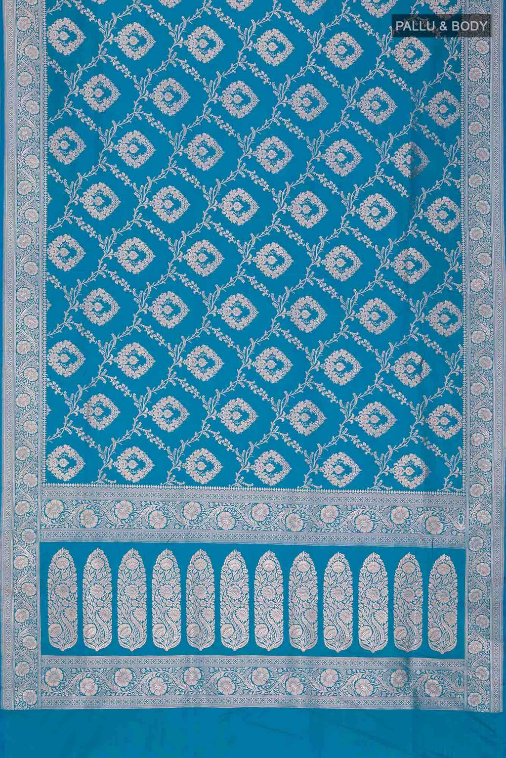 Blue Banarasi Silk Saree