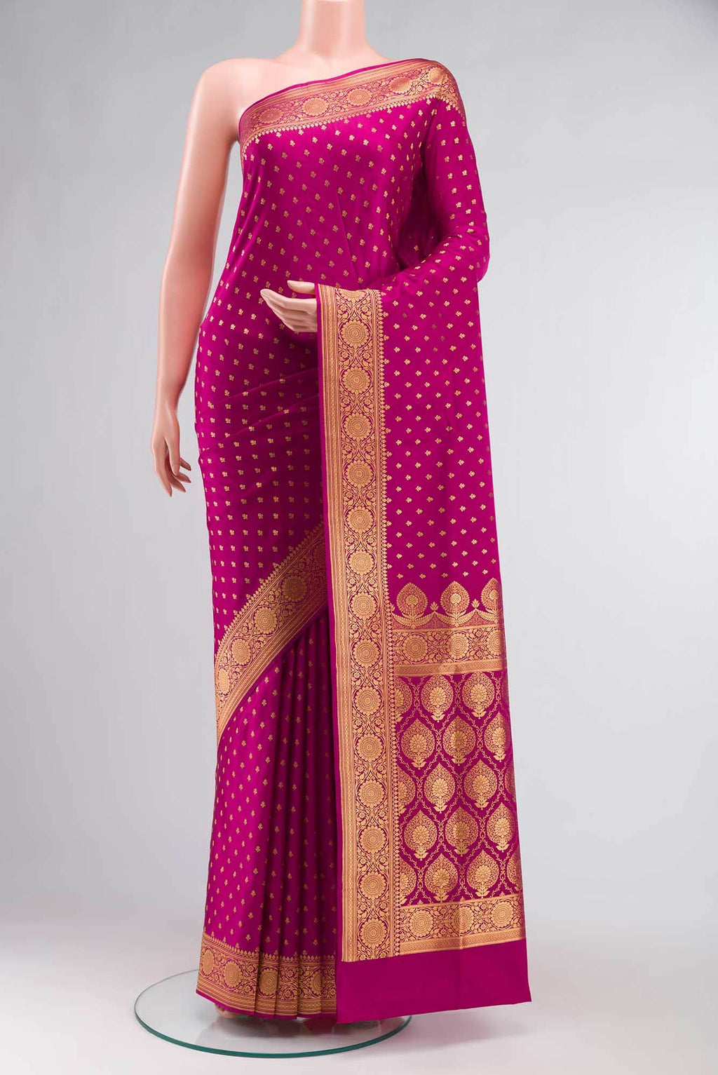 Pink Banarasi Silk Saree