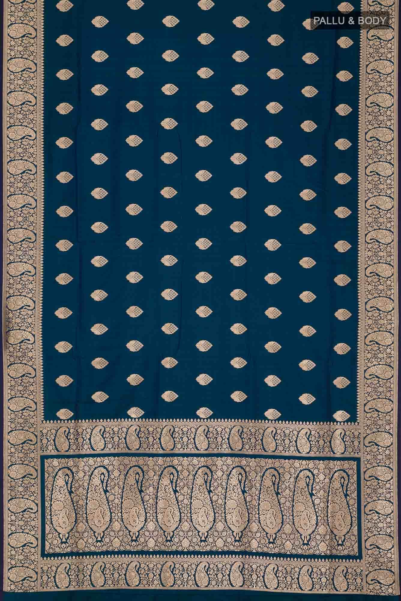 Blue Banarasi Silk Saree