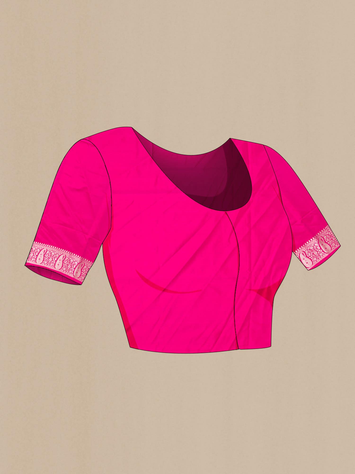 Pink Banarasi Silk Saree