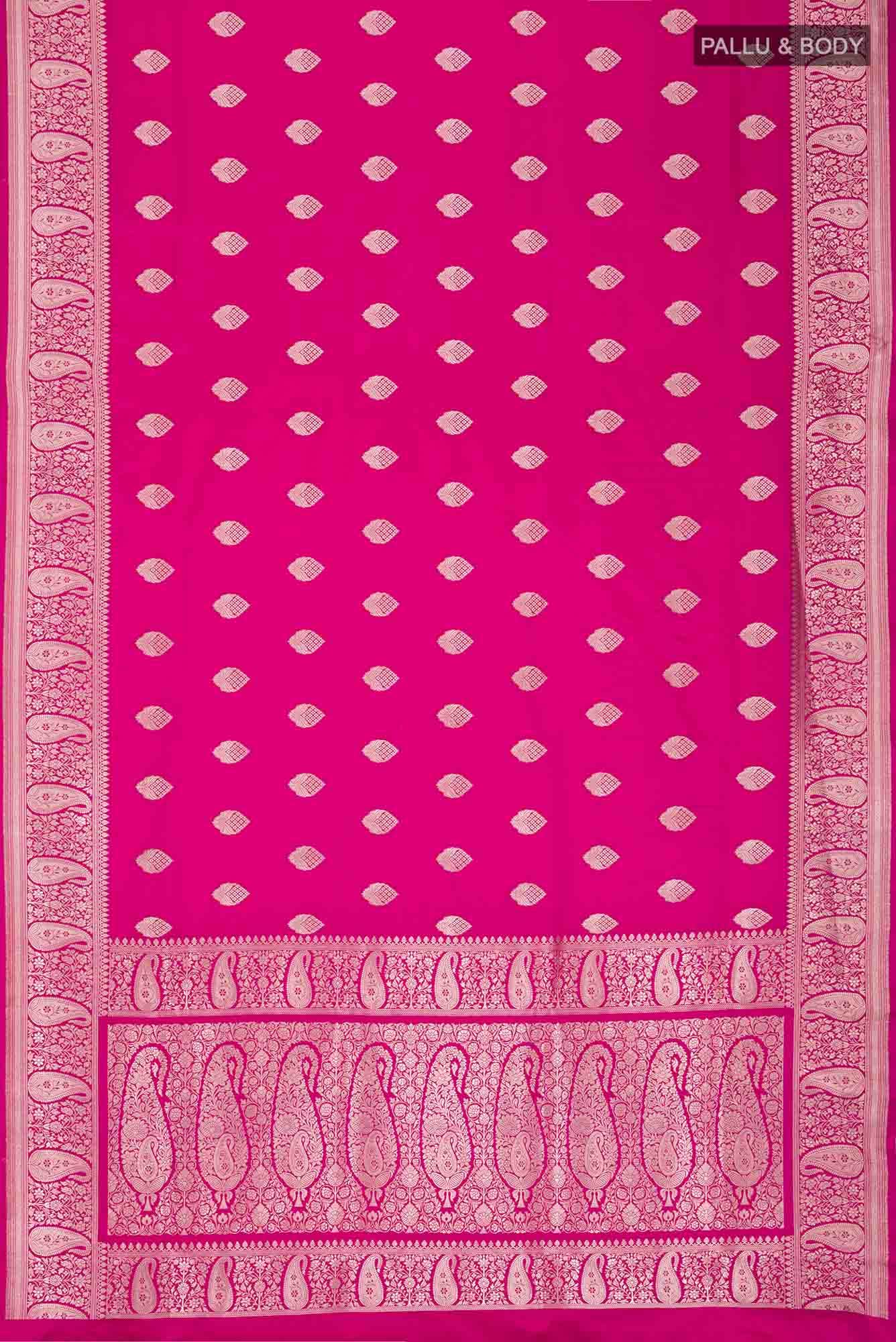 Pink Banarasi Silk Saree