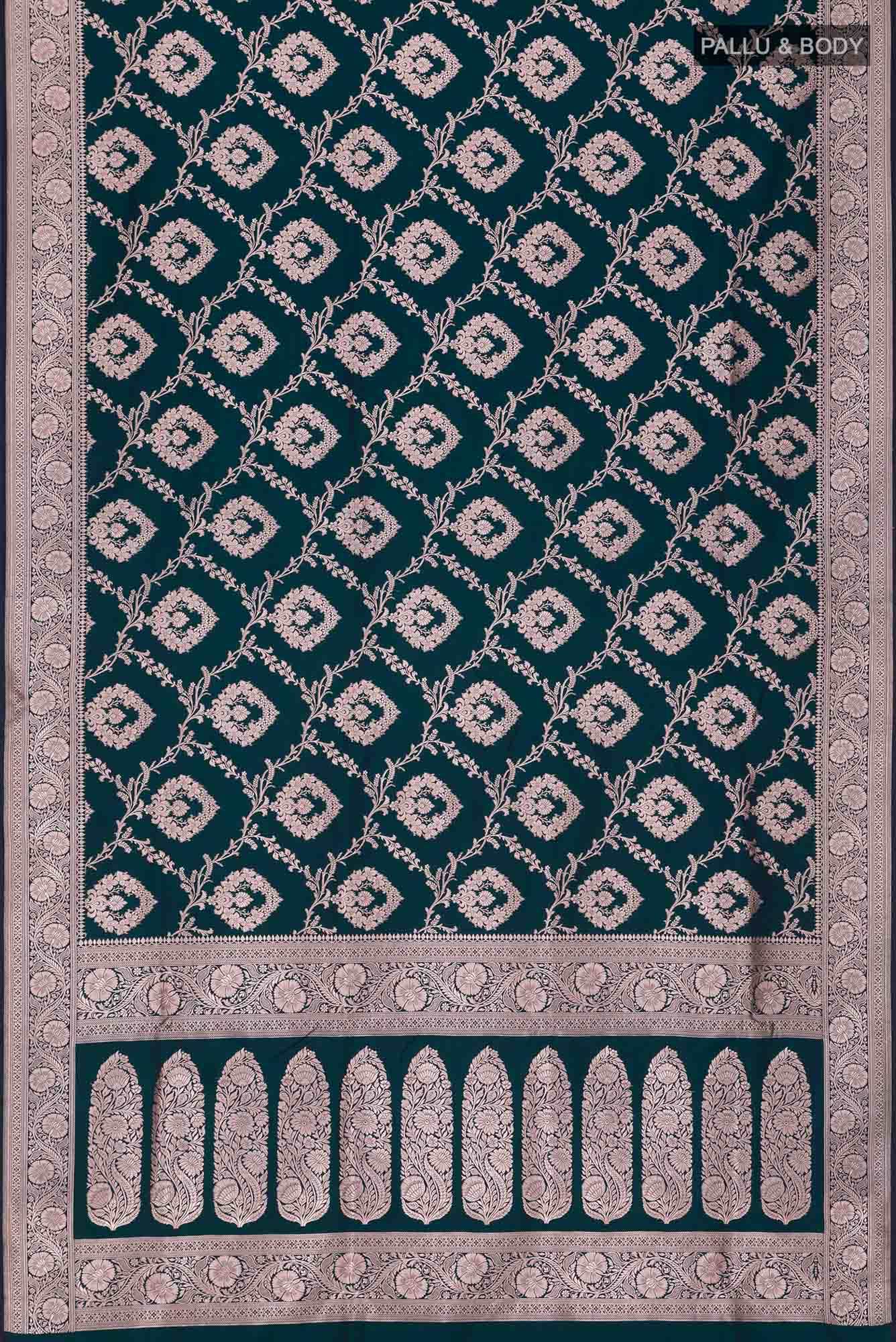 Blue Banarasi Silk Saree