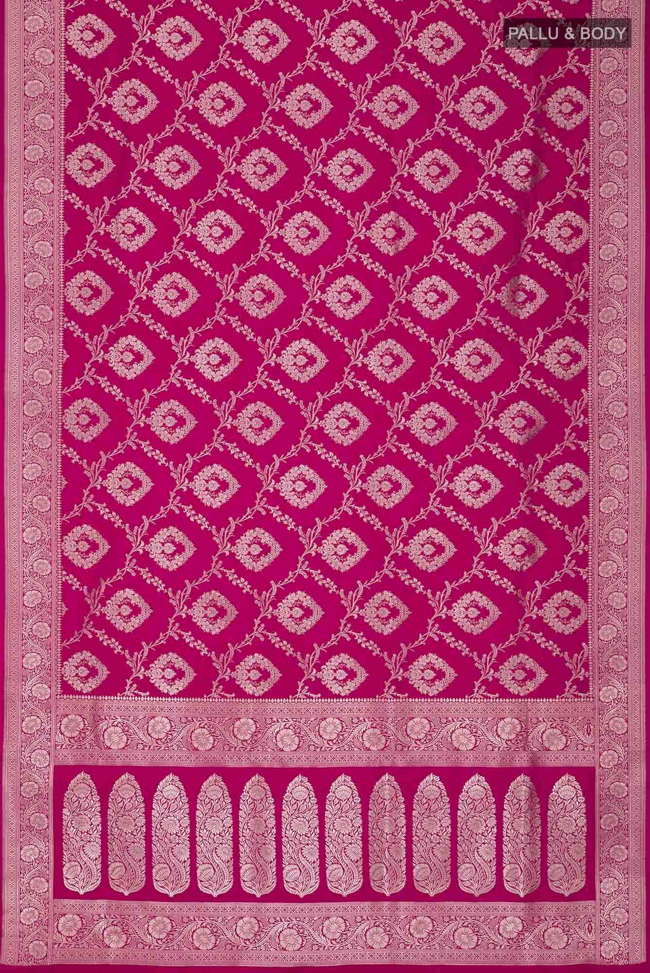 Pink Banarasi Silk Saree