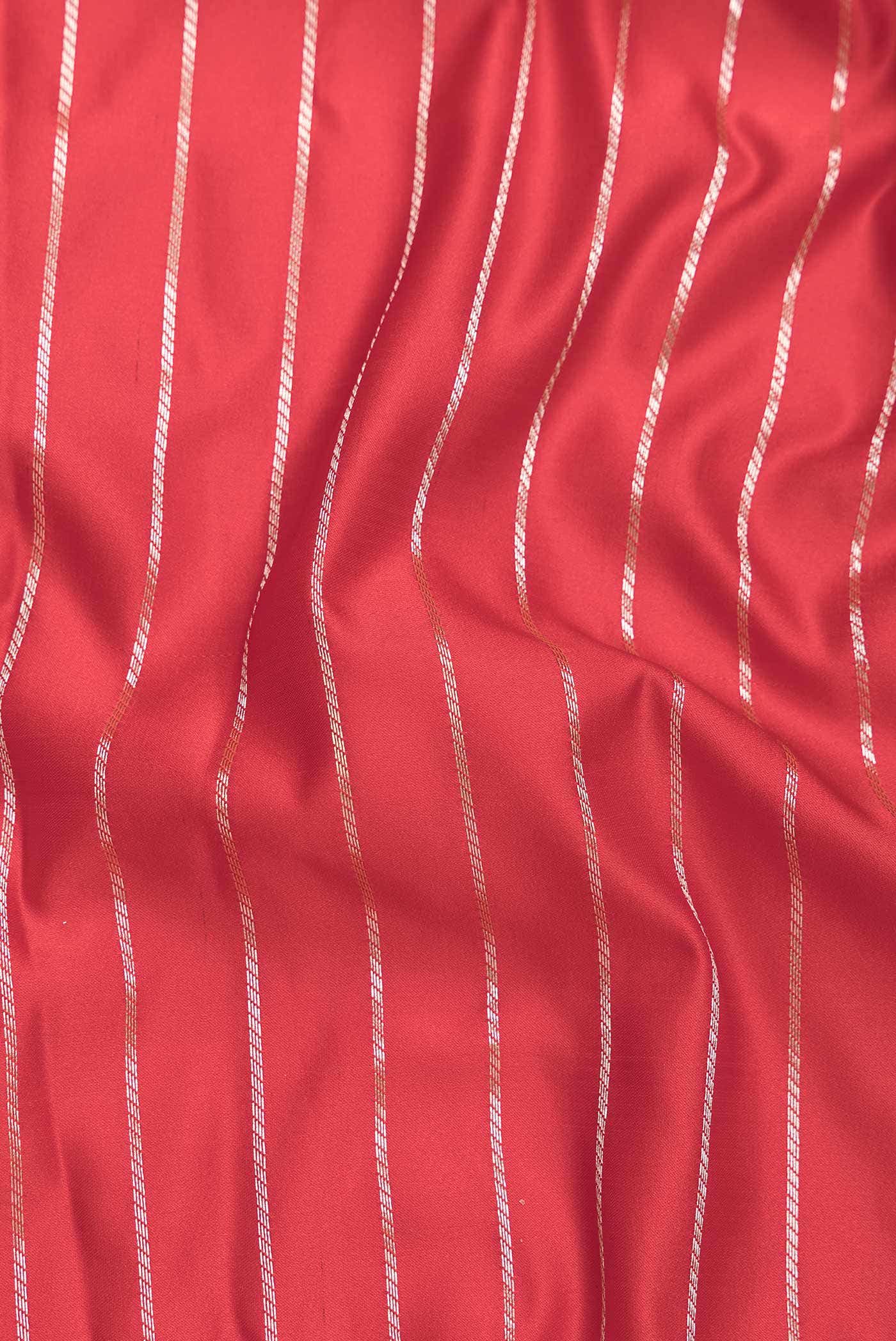 Red Blended Banarasi Silk Saree