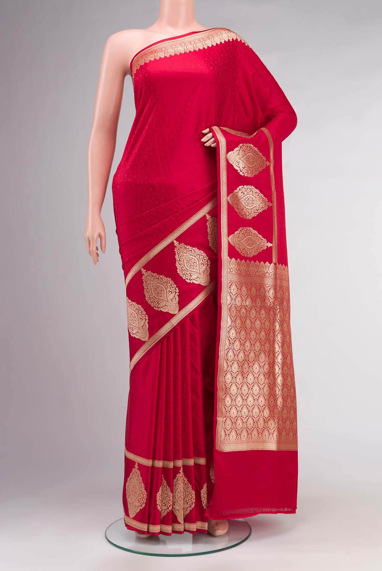Red Banarasi Silk Saree