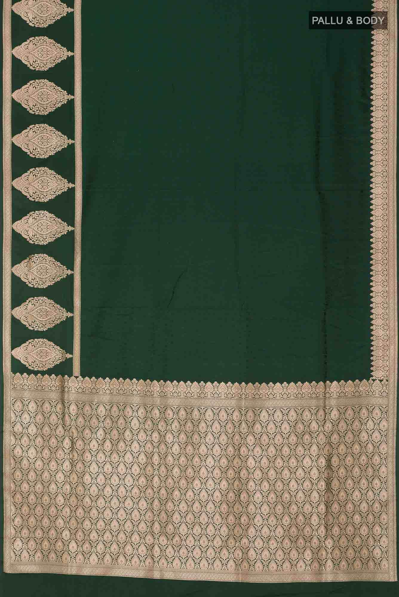 Green Banarasi Silk Saree