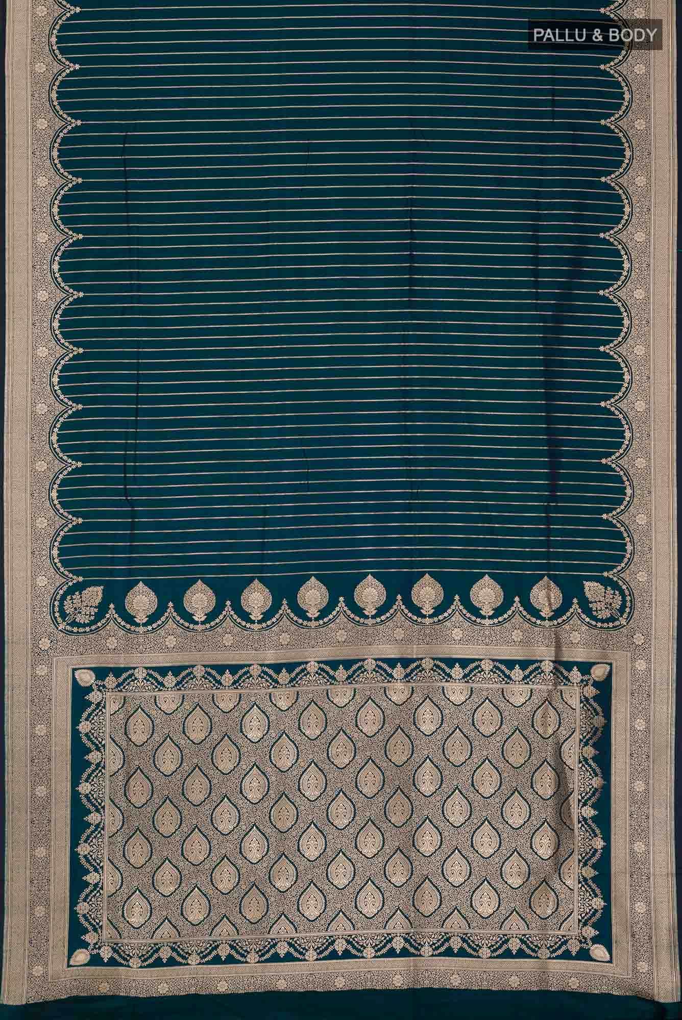 Blue Banarasi Silk Saree