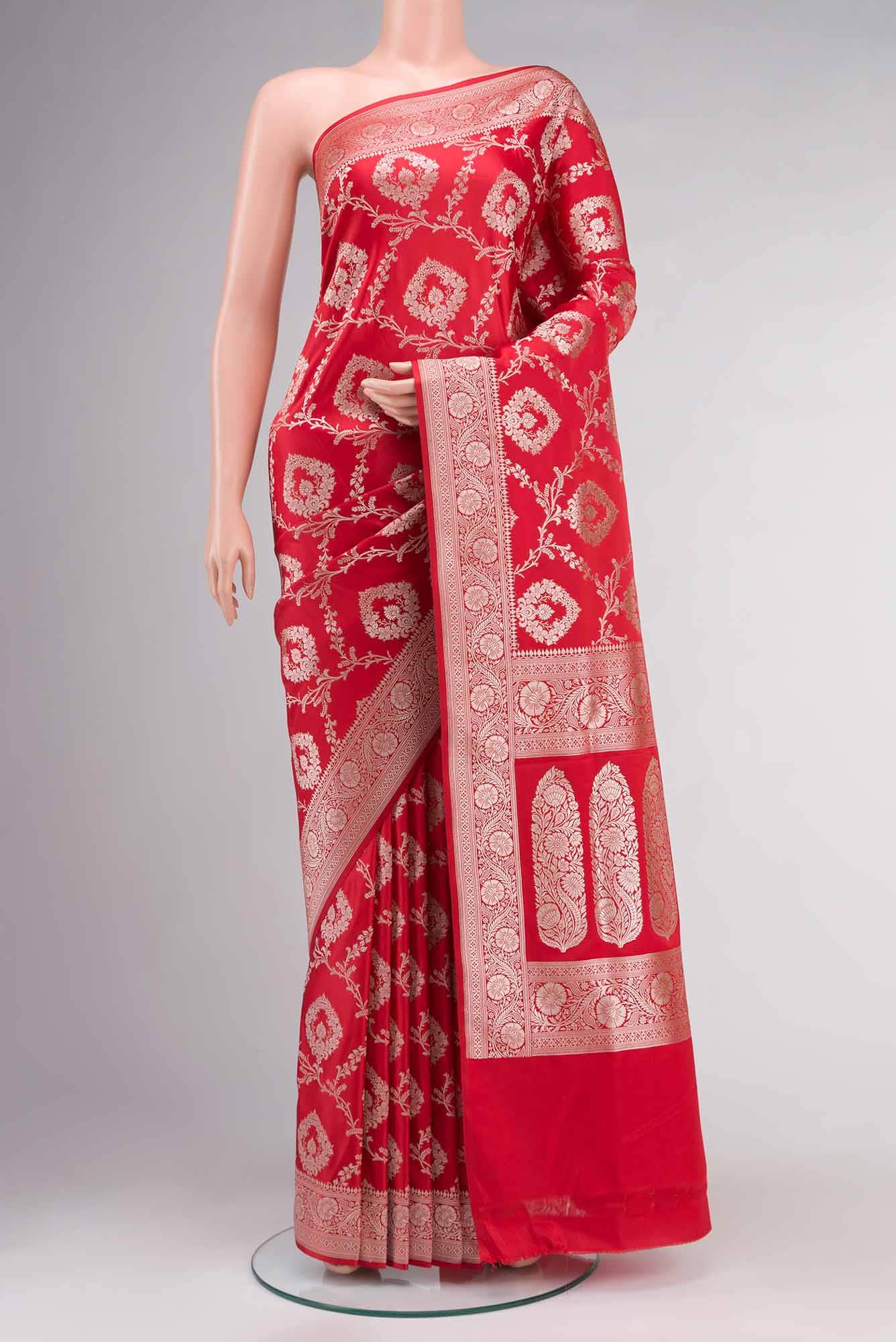 Red Banarasi Silk Saree