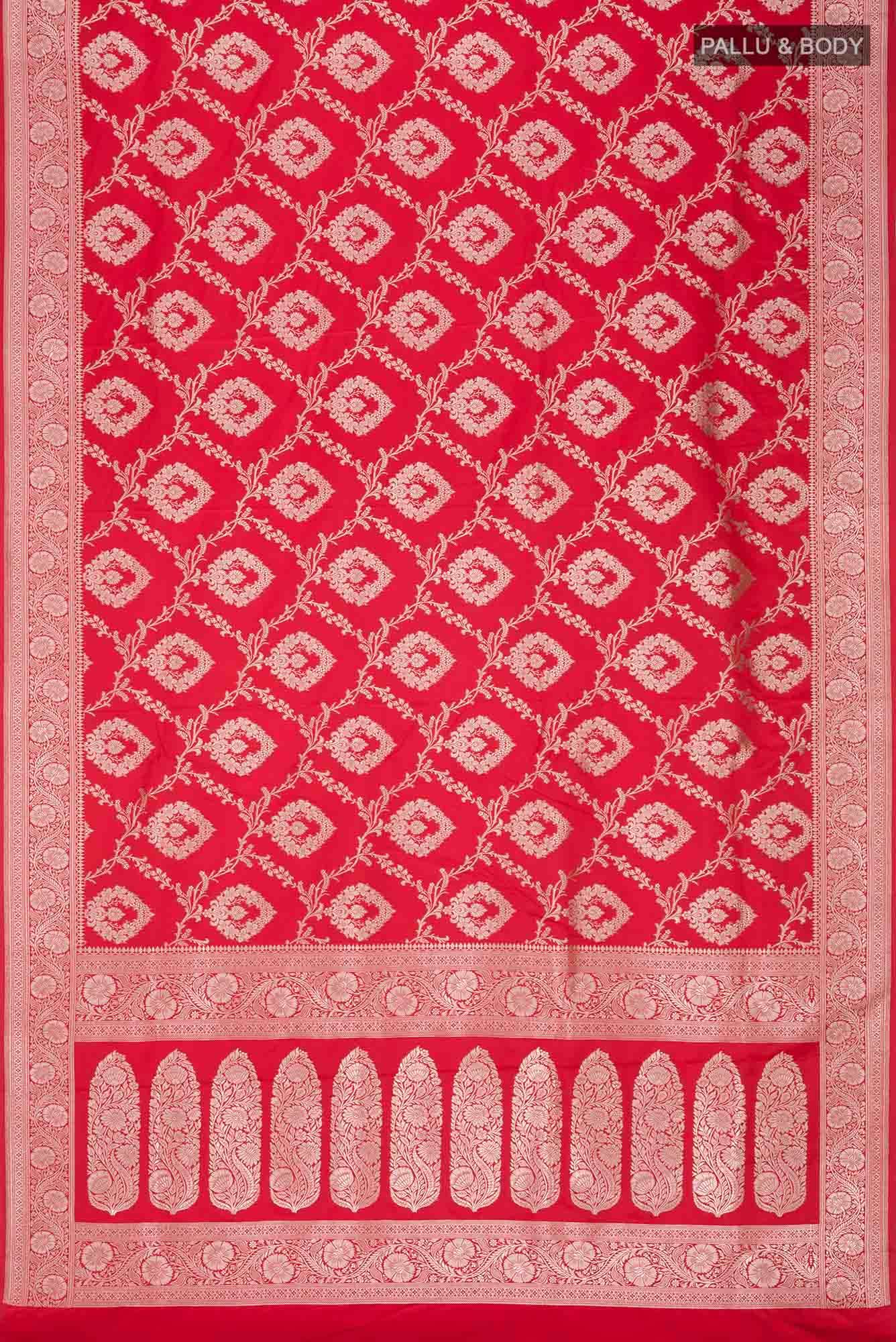 Red Banarasi Silk Saree