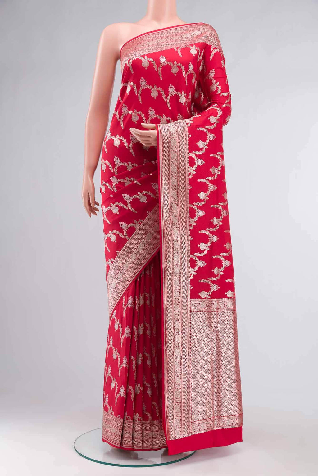 Red Banarasi Silk Saree