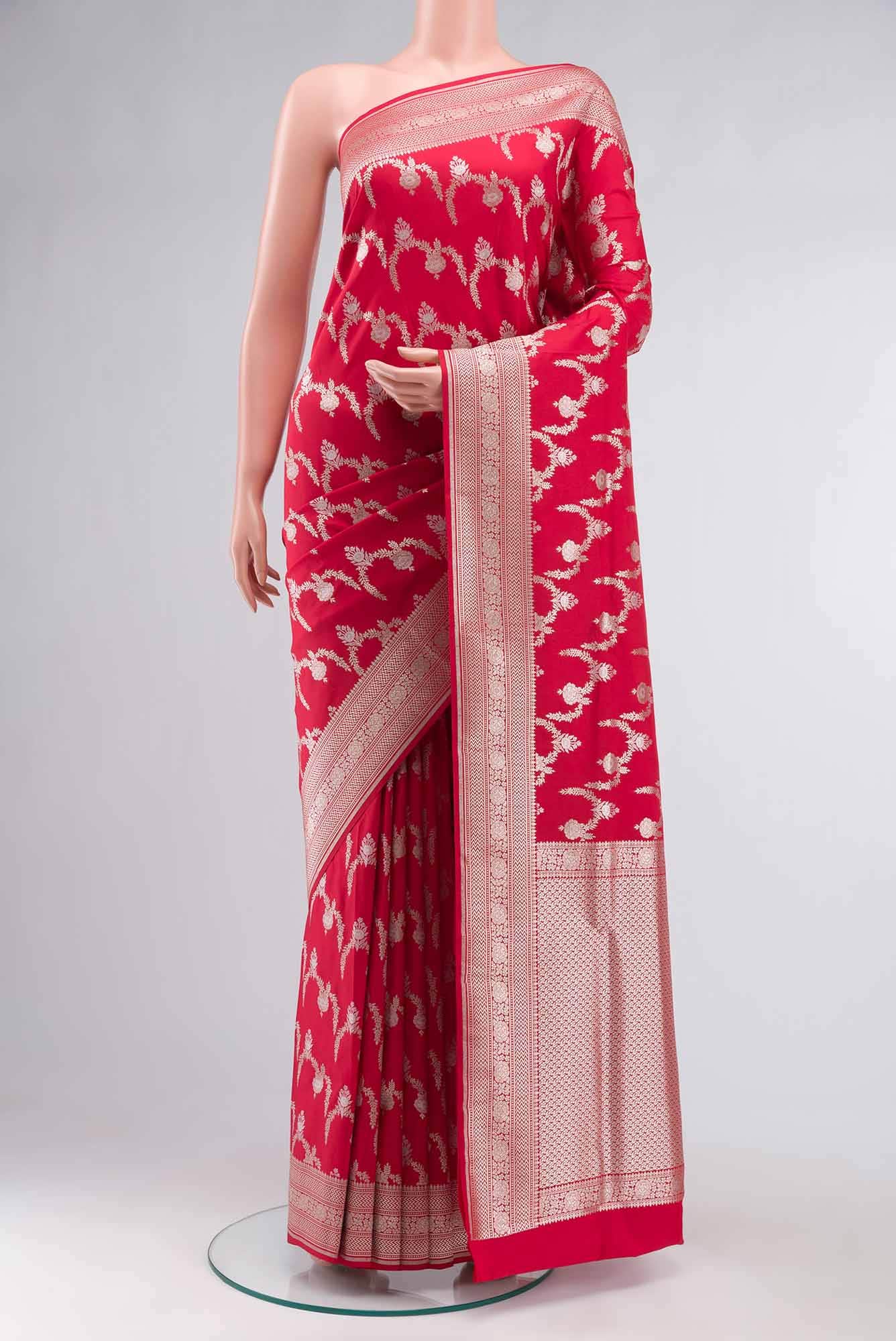 Red Banarasi Silk Saree