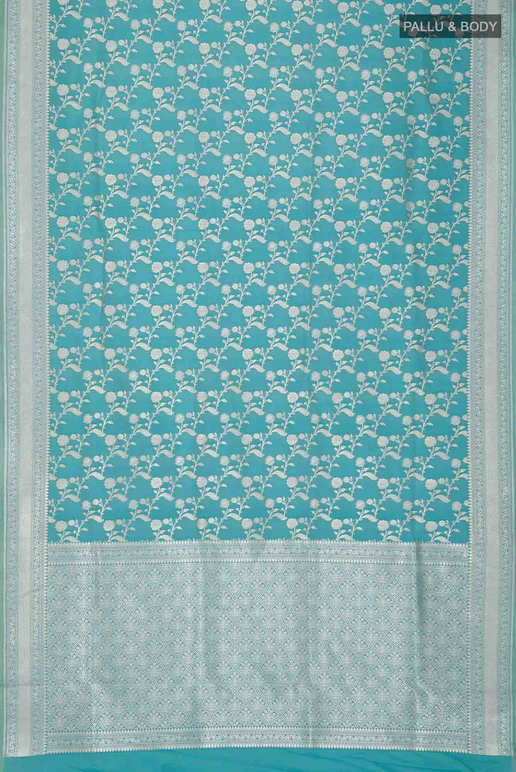 Blue Banarasi Silk Saree