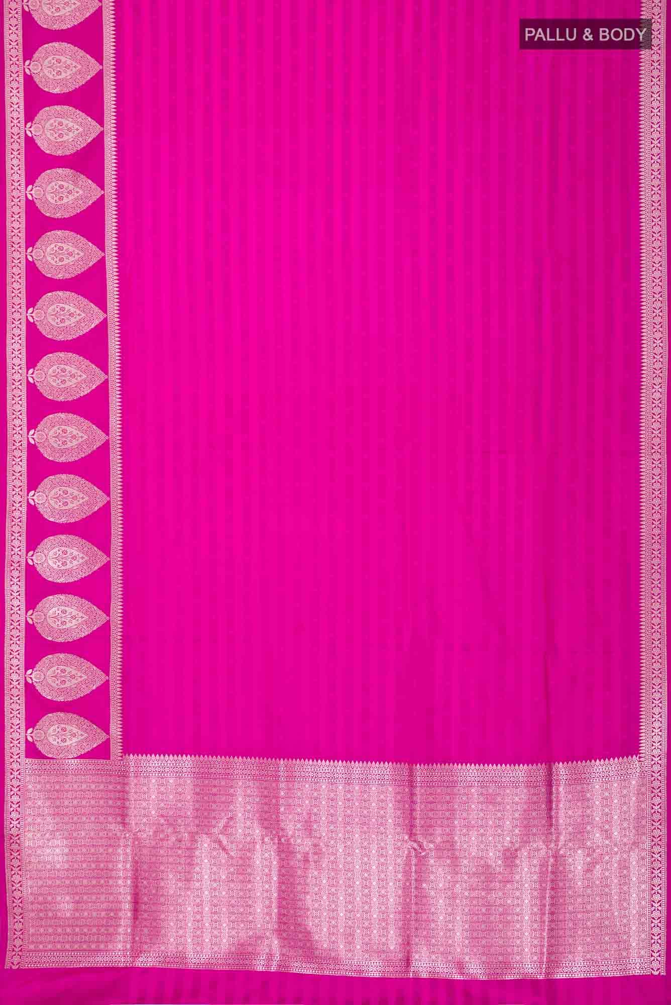 Pink Blended Banarasi Silk Saree