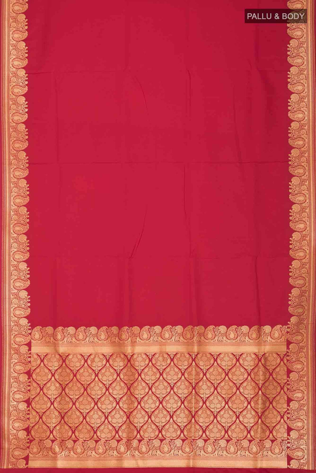 Red Blended Banarasi Silk Saree