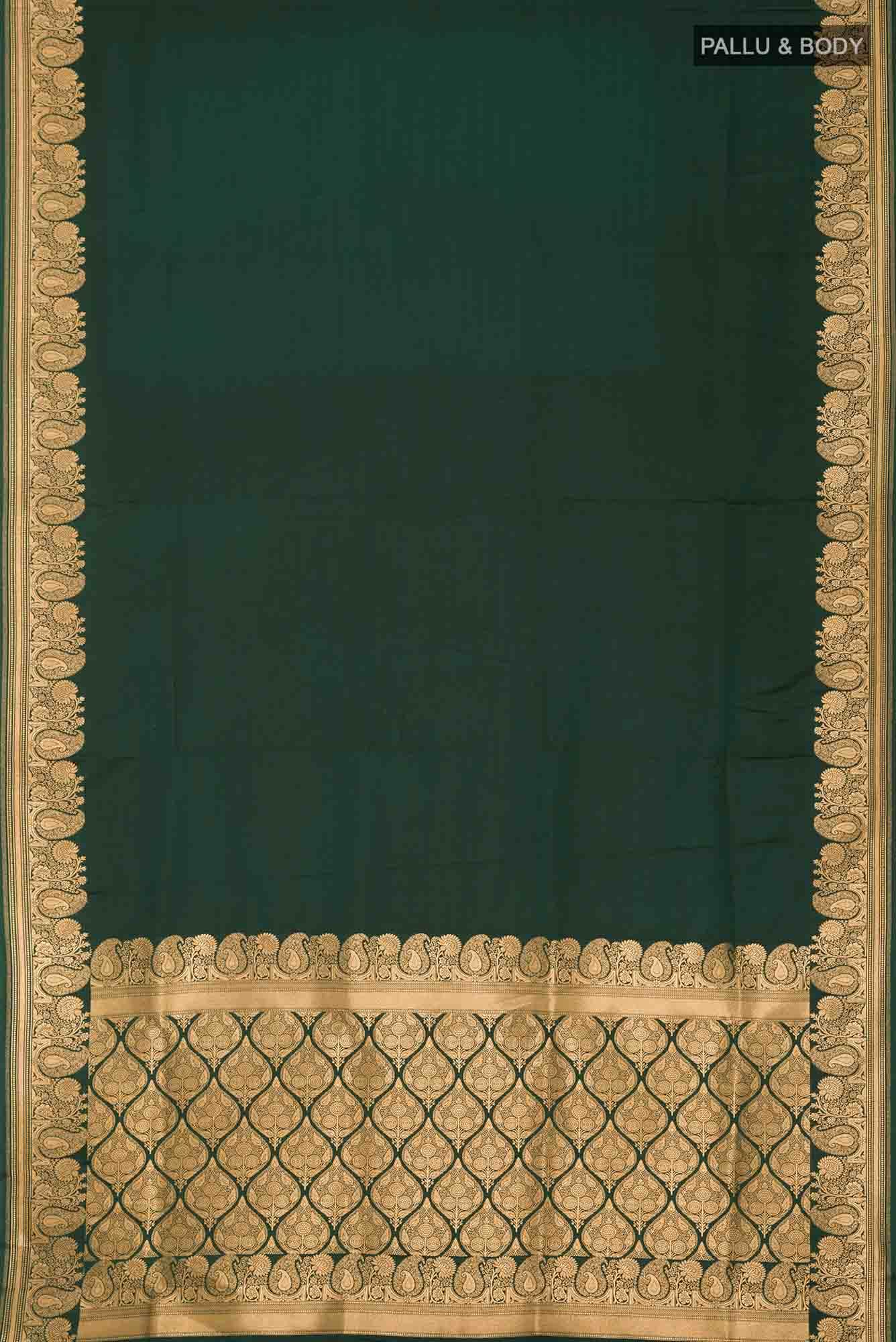 Green Blended Banarasi Silk Saree