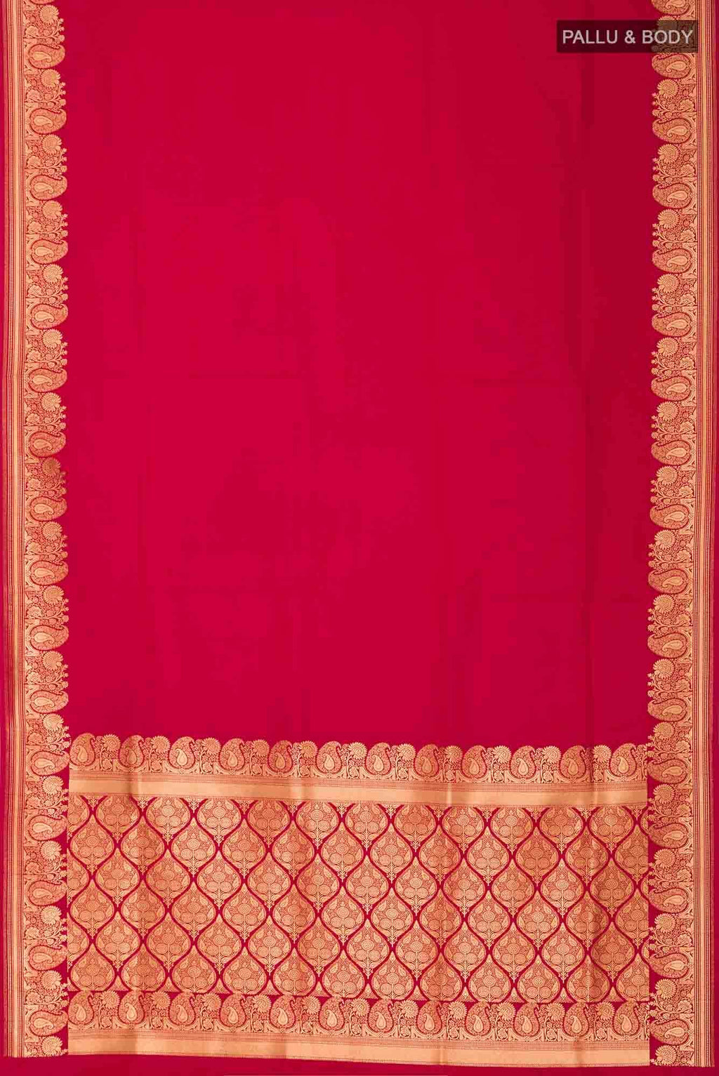 Red Blended Banarasi Silk Saree