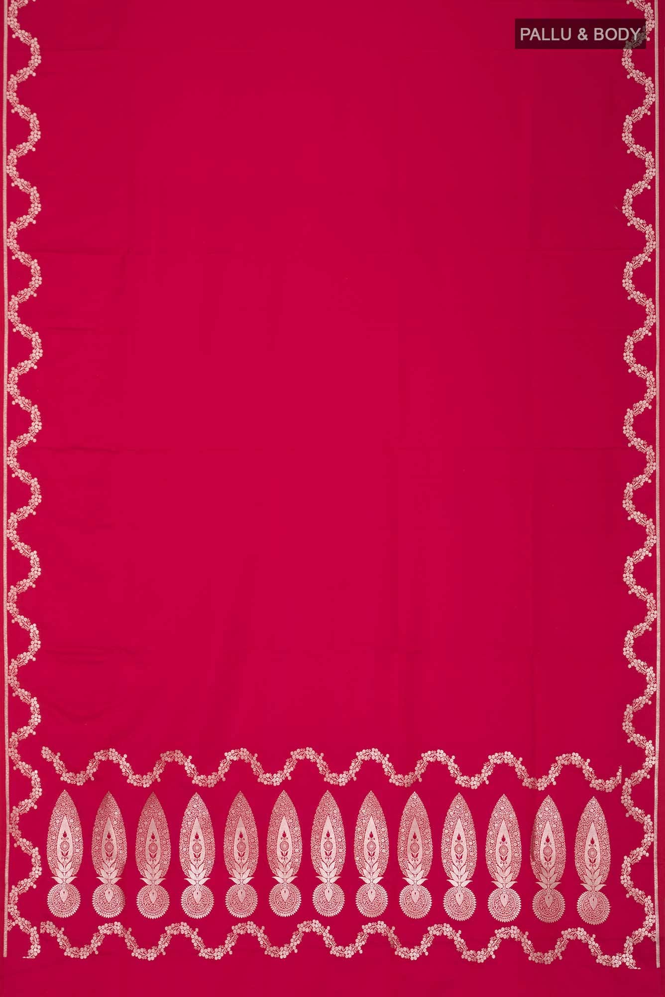 Red Blended Banarasi Silk Saree