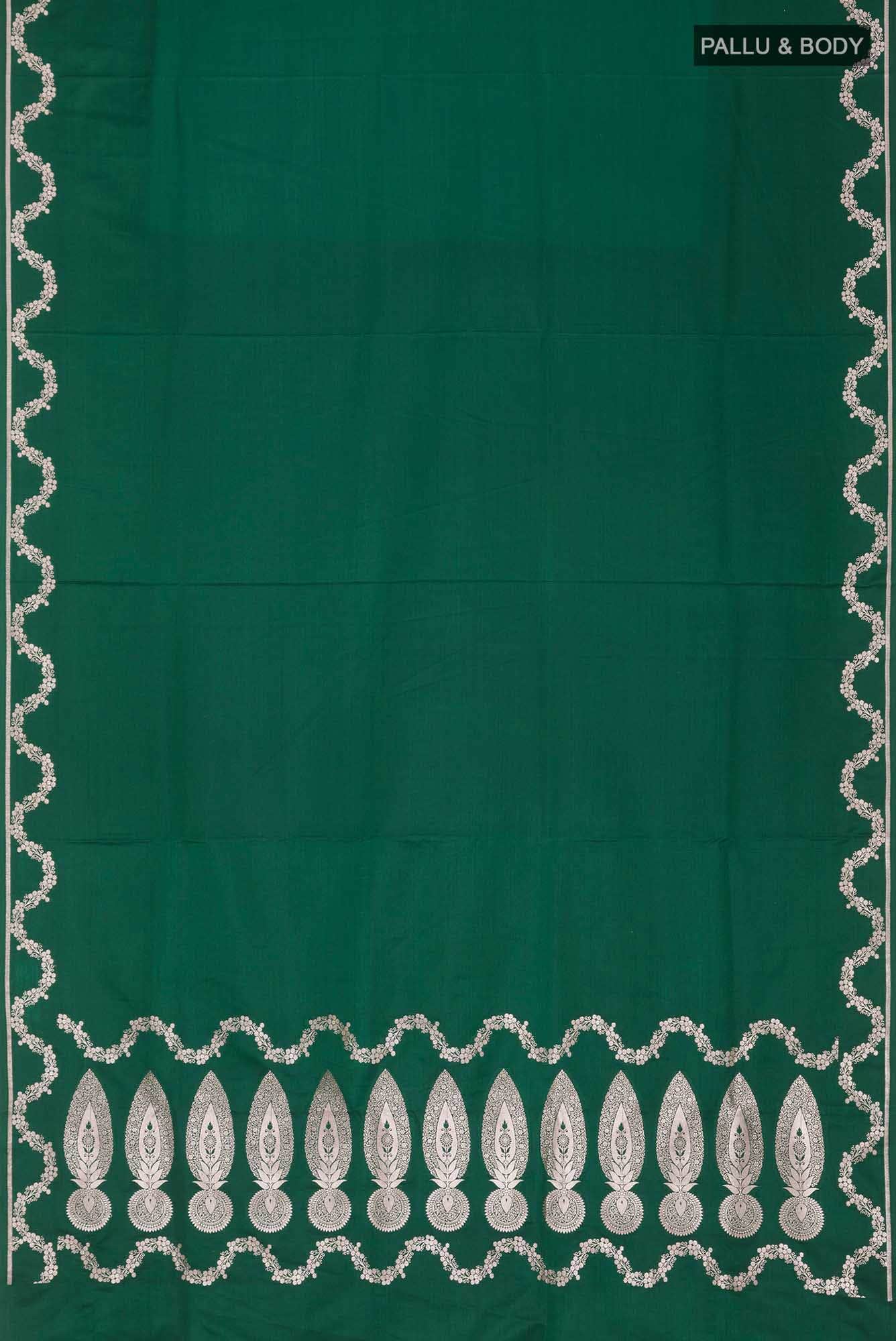 Green Blended Banarasi Silk Saree