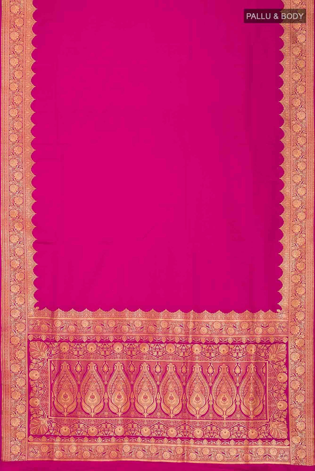 Pink Blended Banarasi Silk Saree