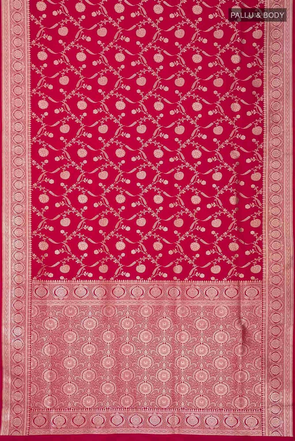 Red Blended Banarasi Silk Saree