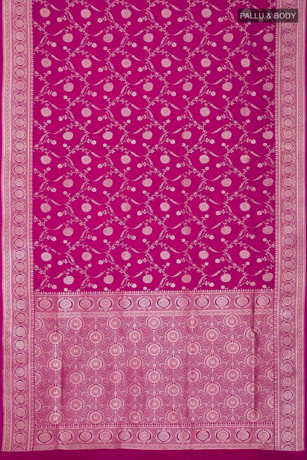 Pink Blended Banarasi Silk Saree