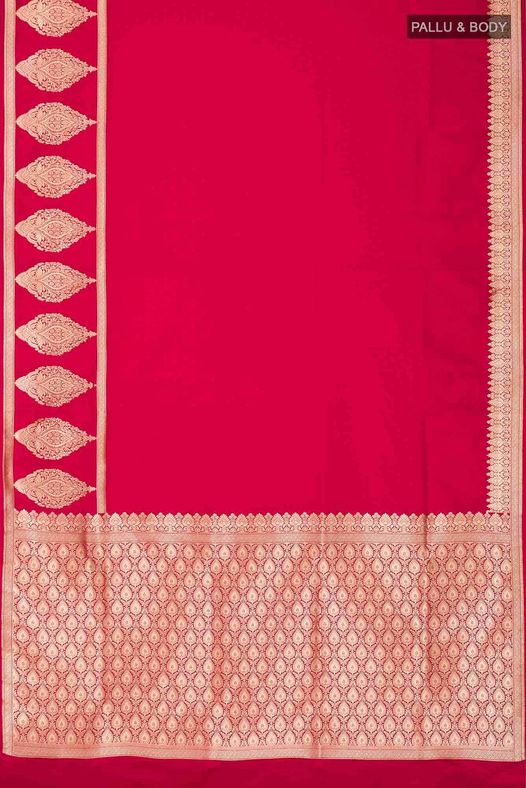 Red Blended Banarasi Silk Saree