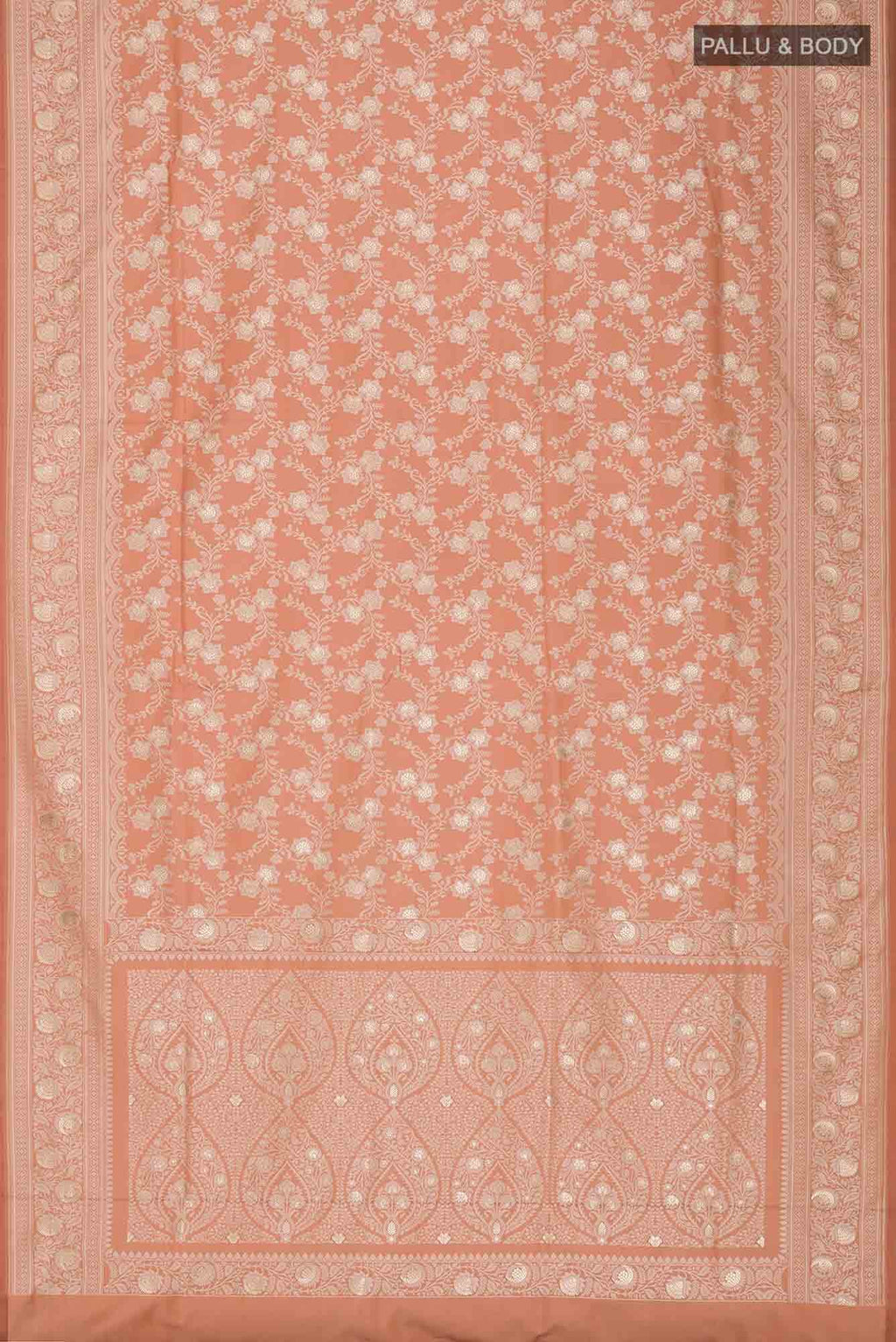 Brown Blended Banarasi Silk Saree