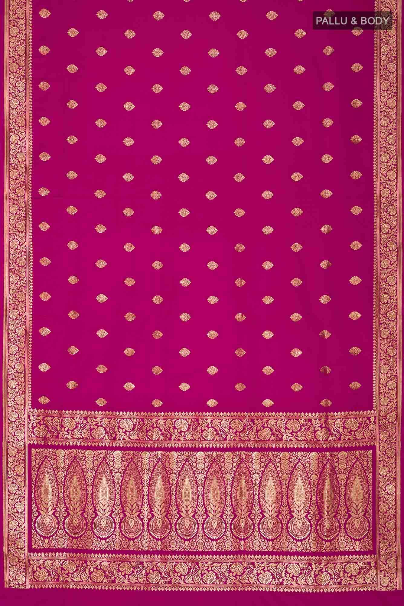 Pink Blended Banarasi Silk Saree