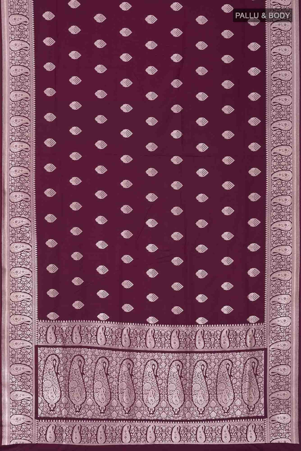 Purple Blended Banarasi Silk Saree