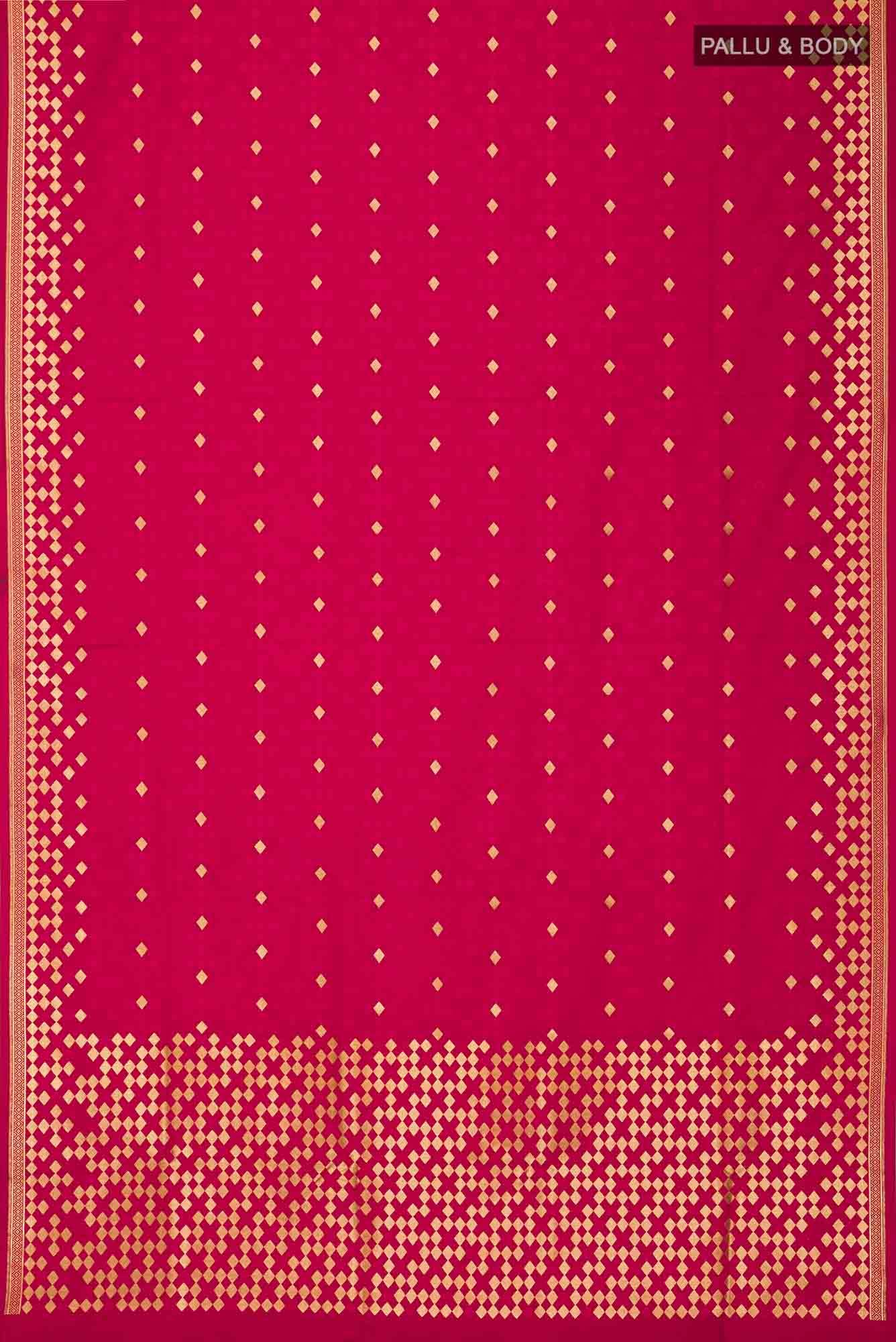 Red Blended Banarasi Silk Saree