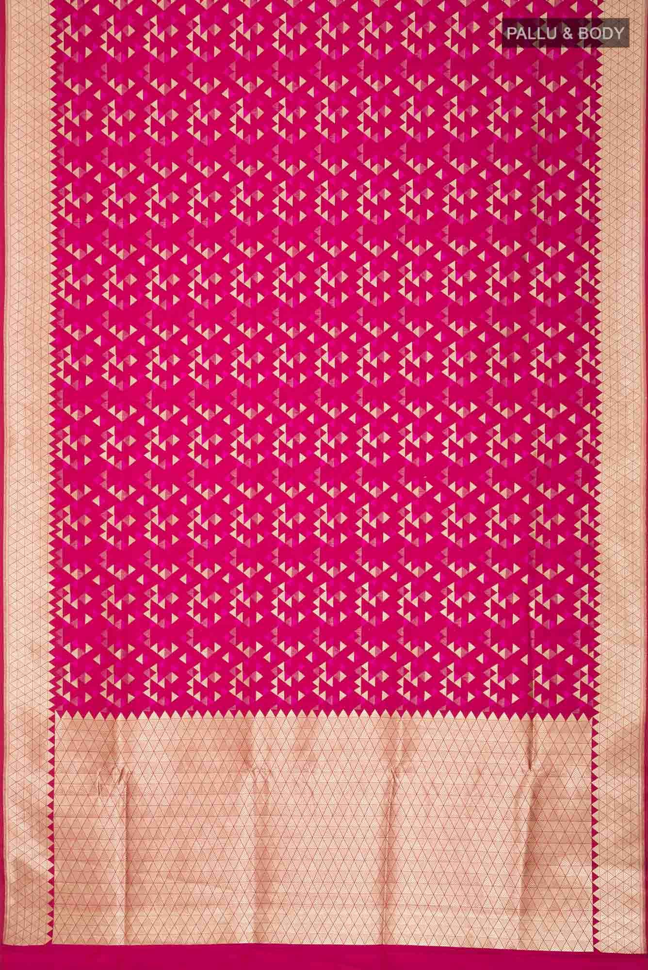 Red Blended Banarasi Silk Saree
