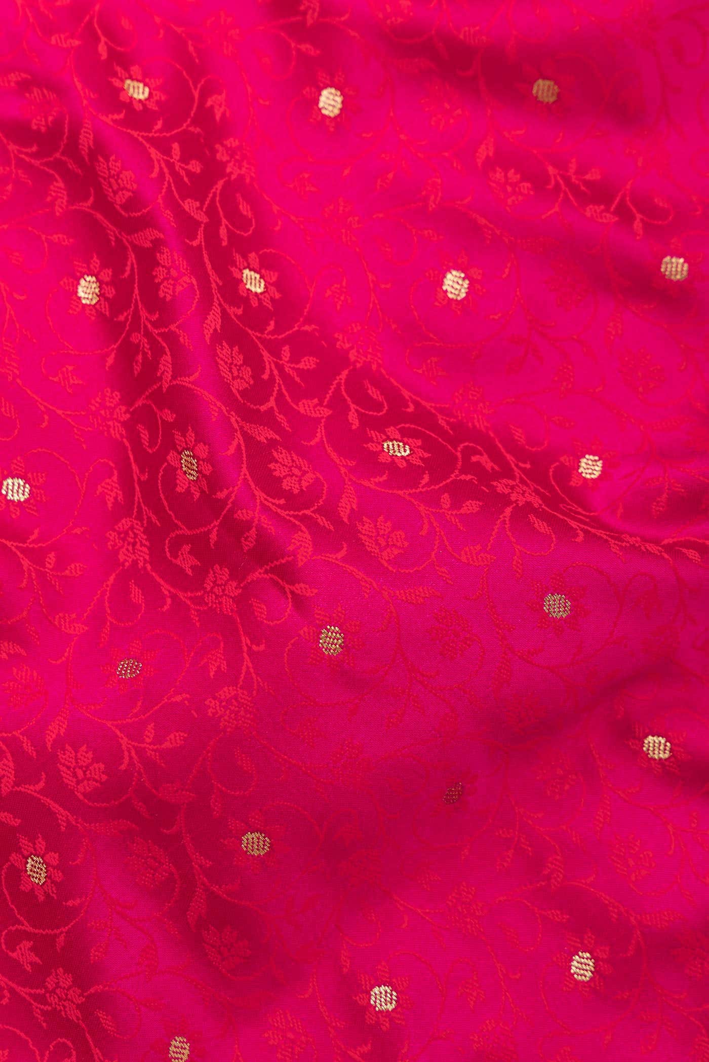Pink Dual Tone Blended Banarasi Silk Saree