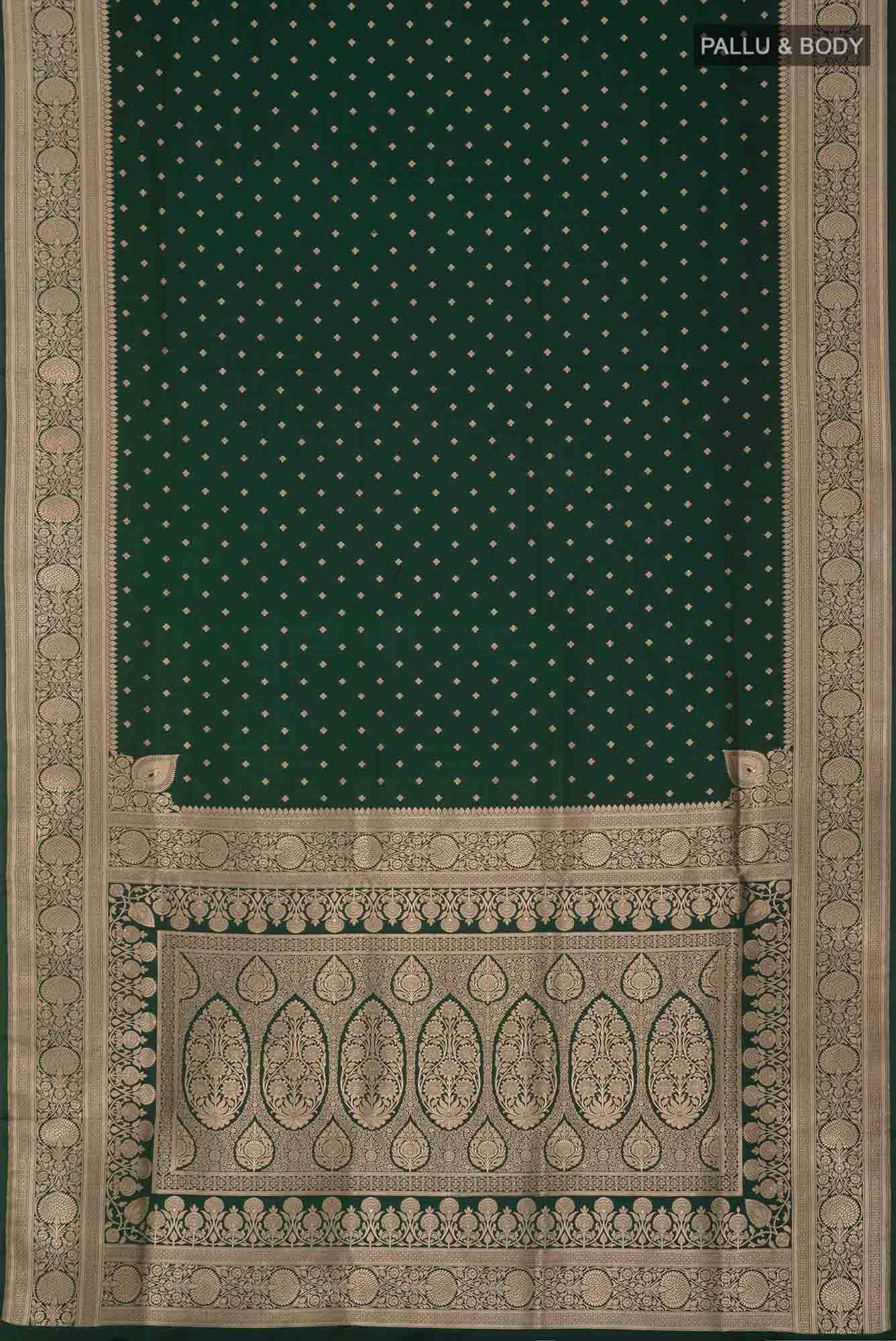 Green Blended Banarasi Silk Saree