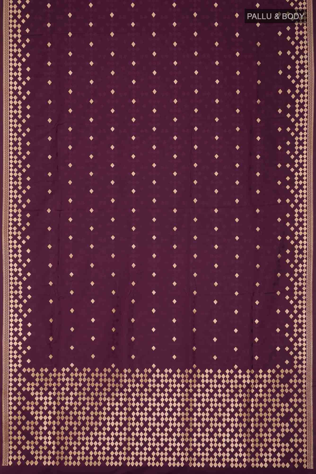 Brown Blended Banarasi Silk Saree