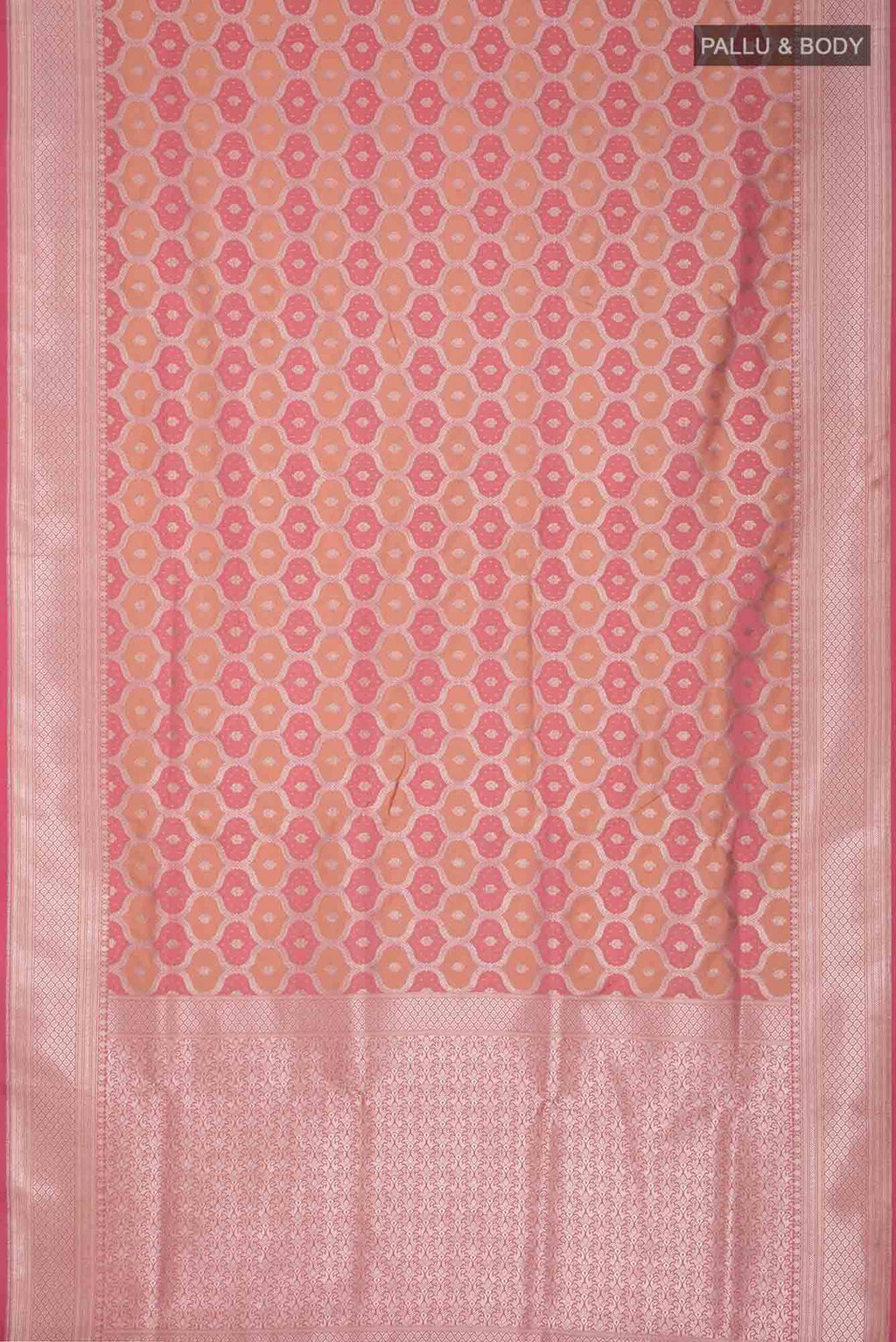 Coral Blended Banarasi Silk Saree
