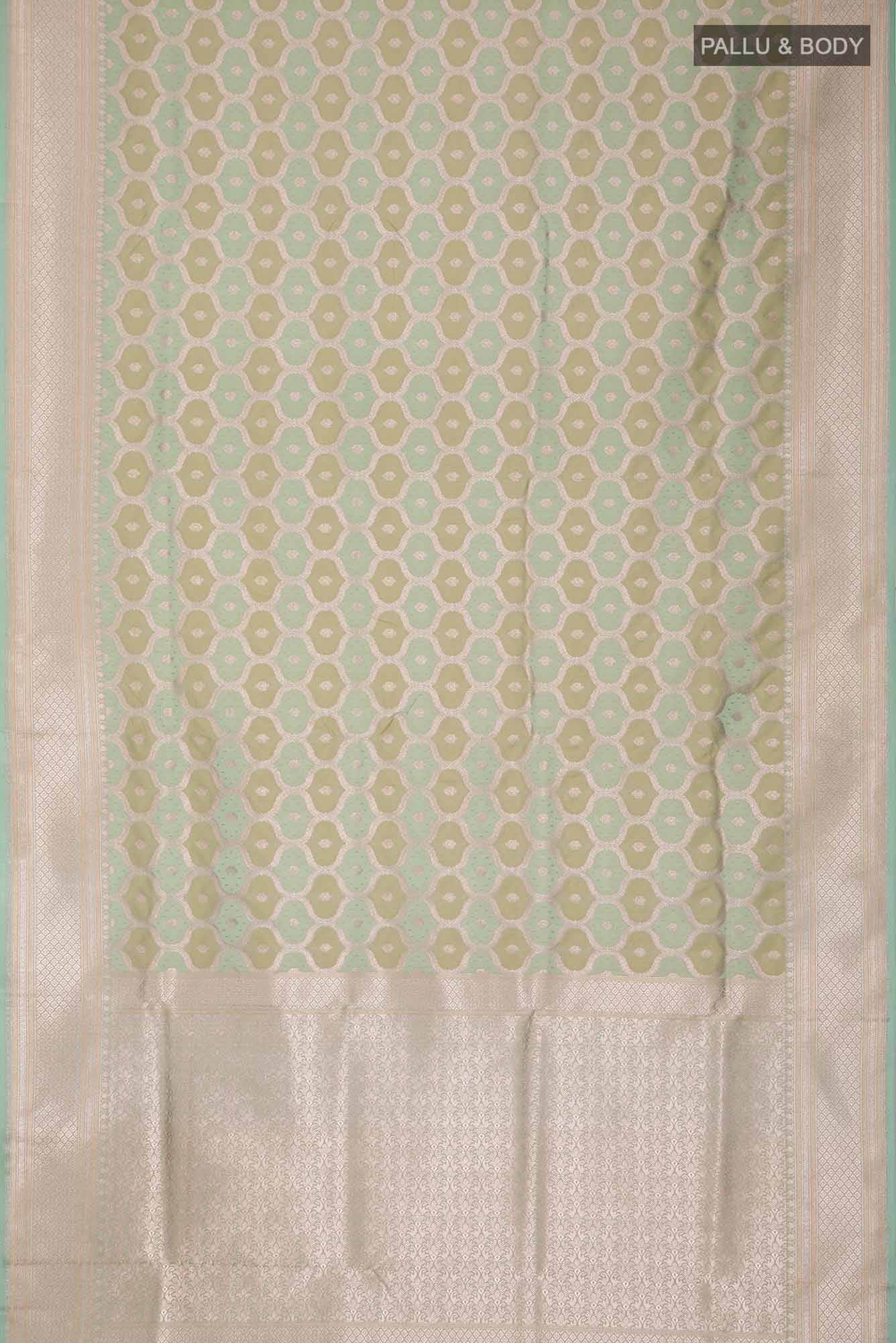 Green Blended Banarasi Silk Saree