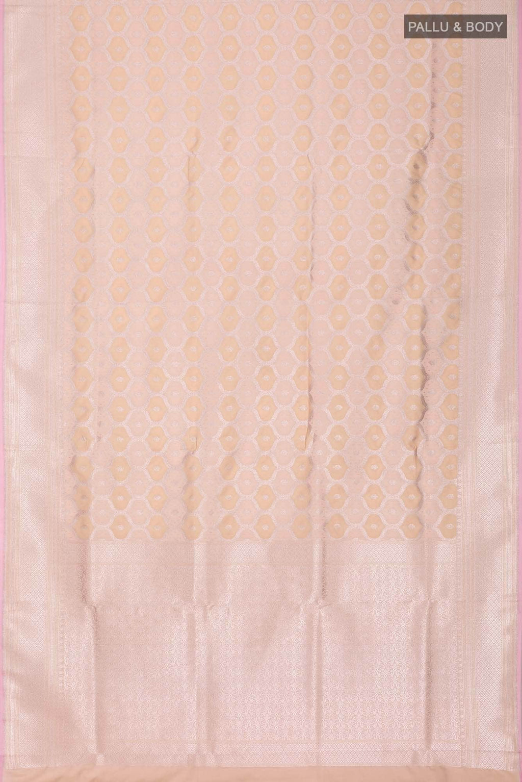 Beige Blended Banarasi Silk Saree