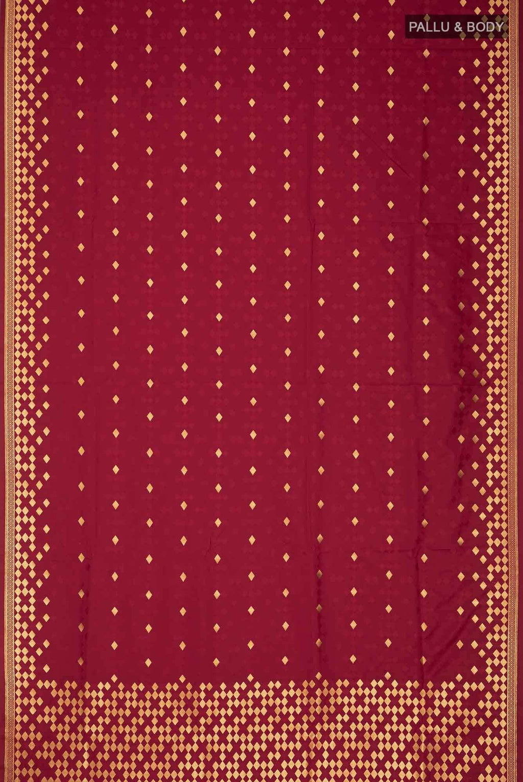 Maroon Blended Banarasi Silk Saree